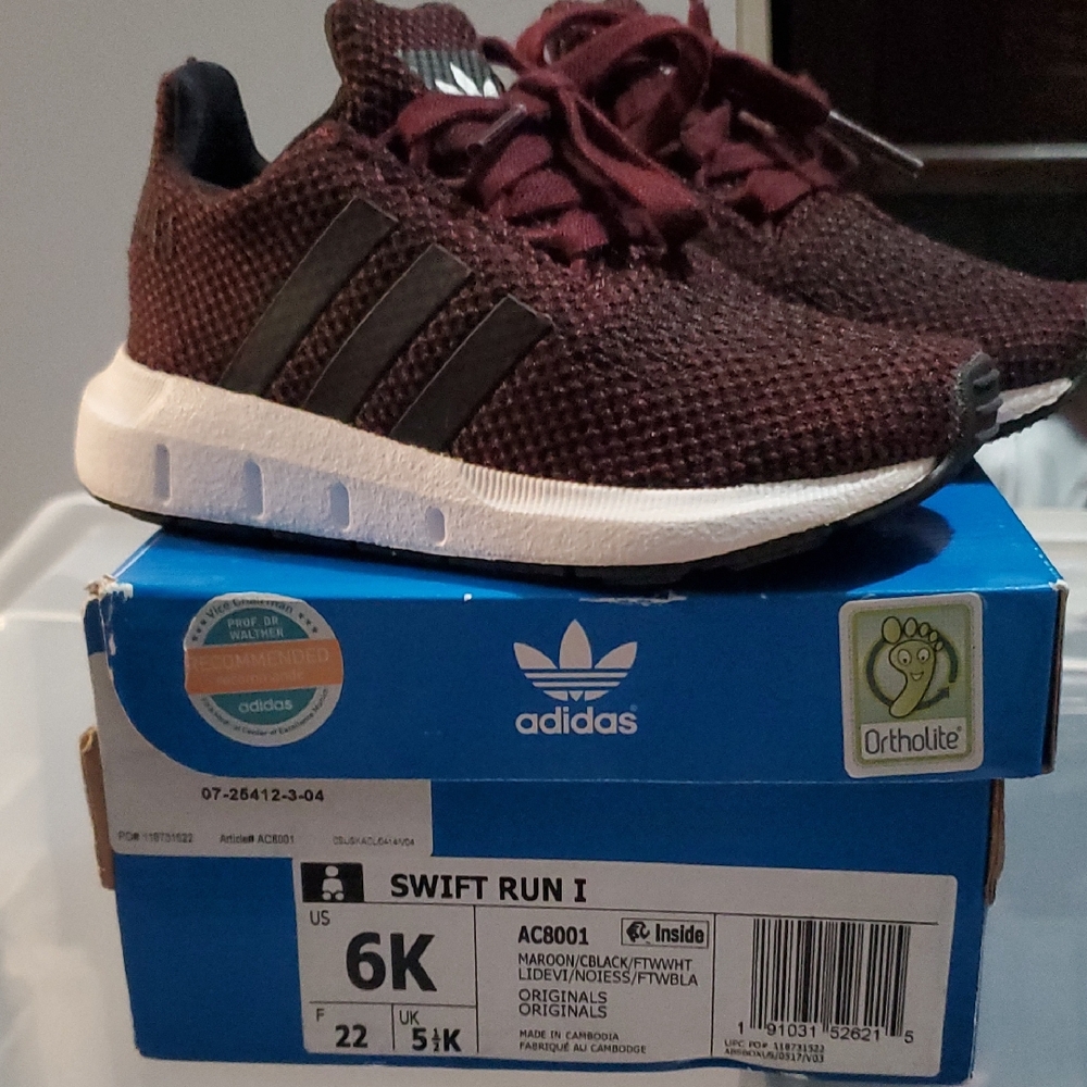 Adidas Red and White Sneakers Modern Knit Design